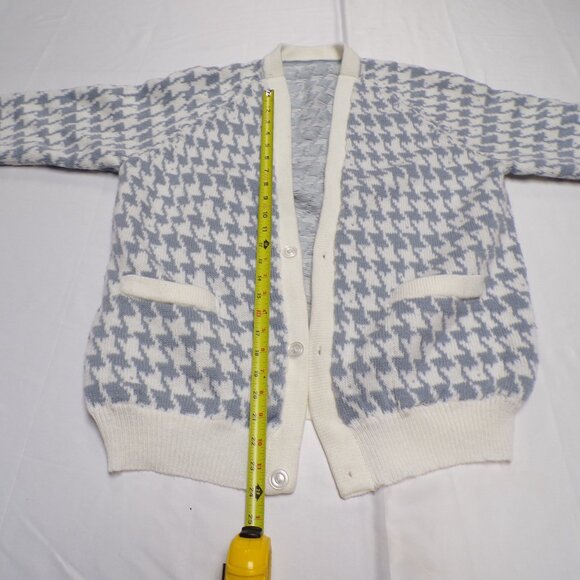LADIES HOUNDSTOOTHE GREY & WHITE SWEATER - Picture 4 of 8